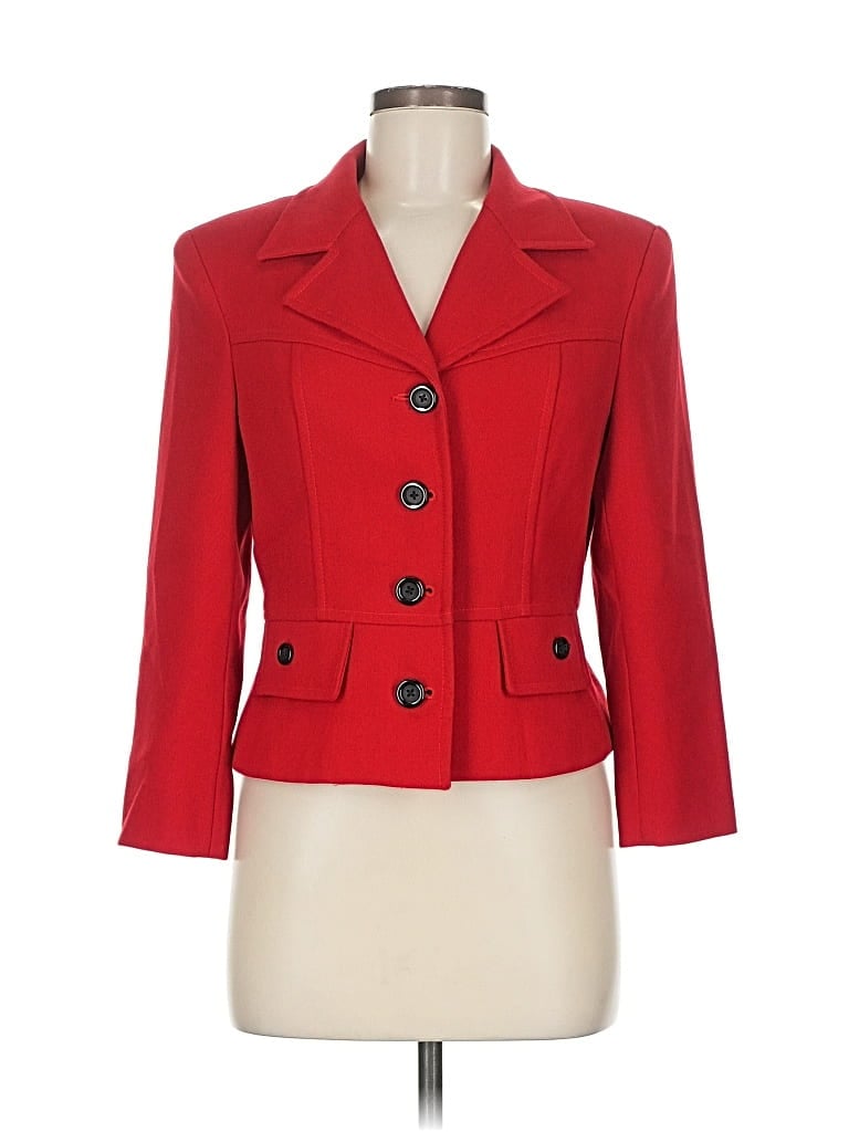 Pre-owned Assorted Brands Blazer Jacket In Red
