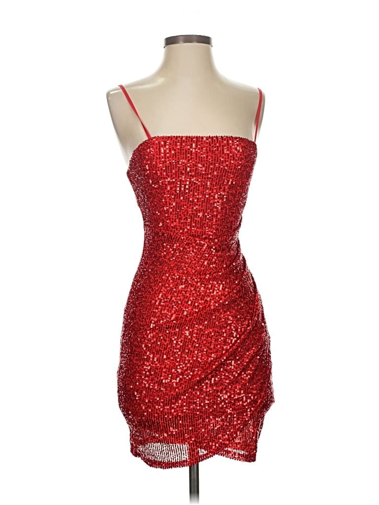 Pre-owned Emerald Sundae Cocktail Dress In Red