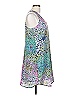 Charlie Jade 100% Polyester Graphic Silver Pink Cocktail Dress Size L - photo 4