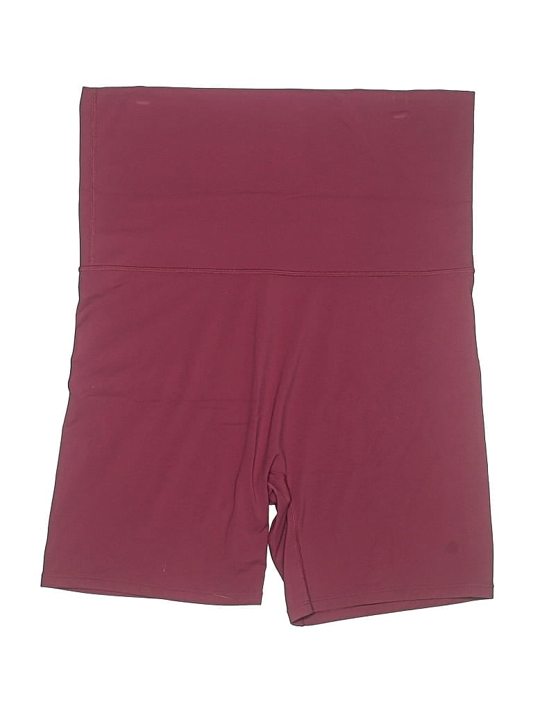 Pre-owned Vitality Athletic Shorts In Burgundy