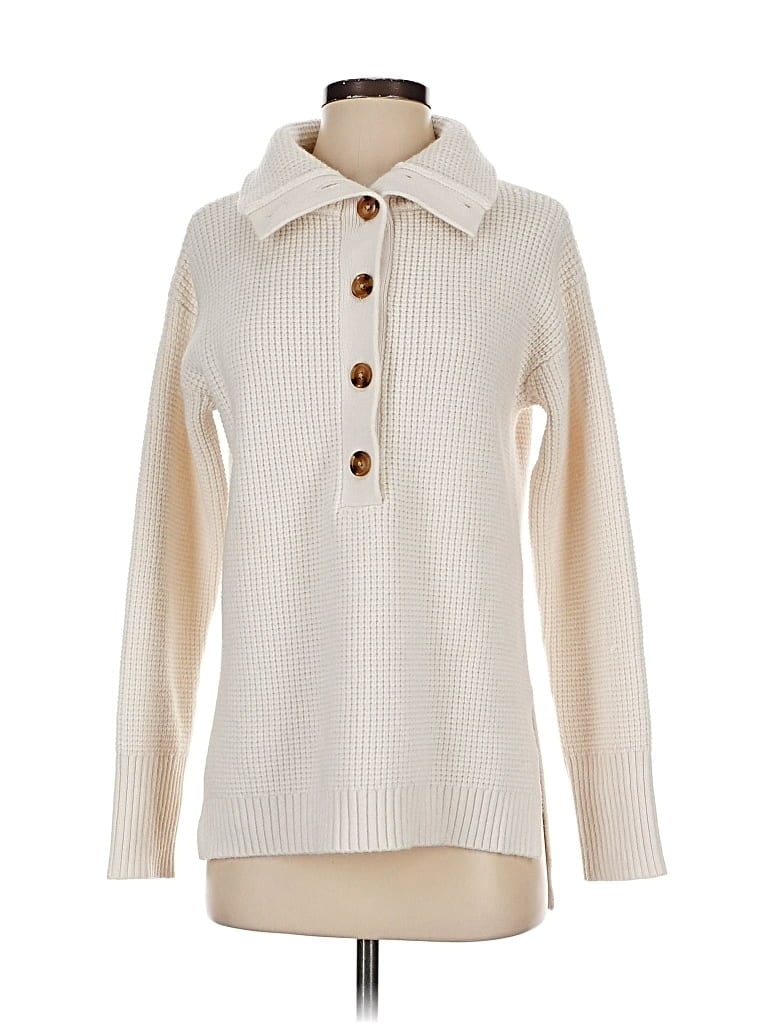 Pre-owned Ann Taylor Casual Dress In White