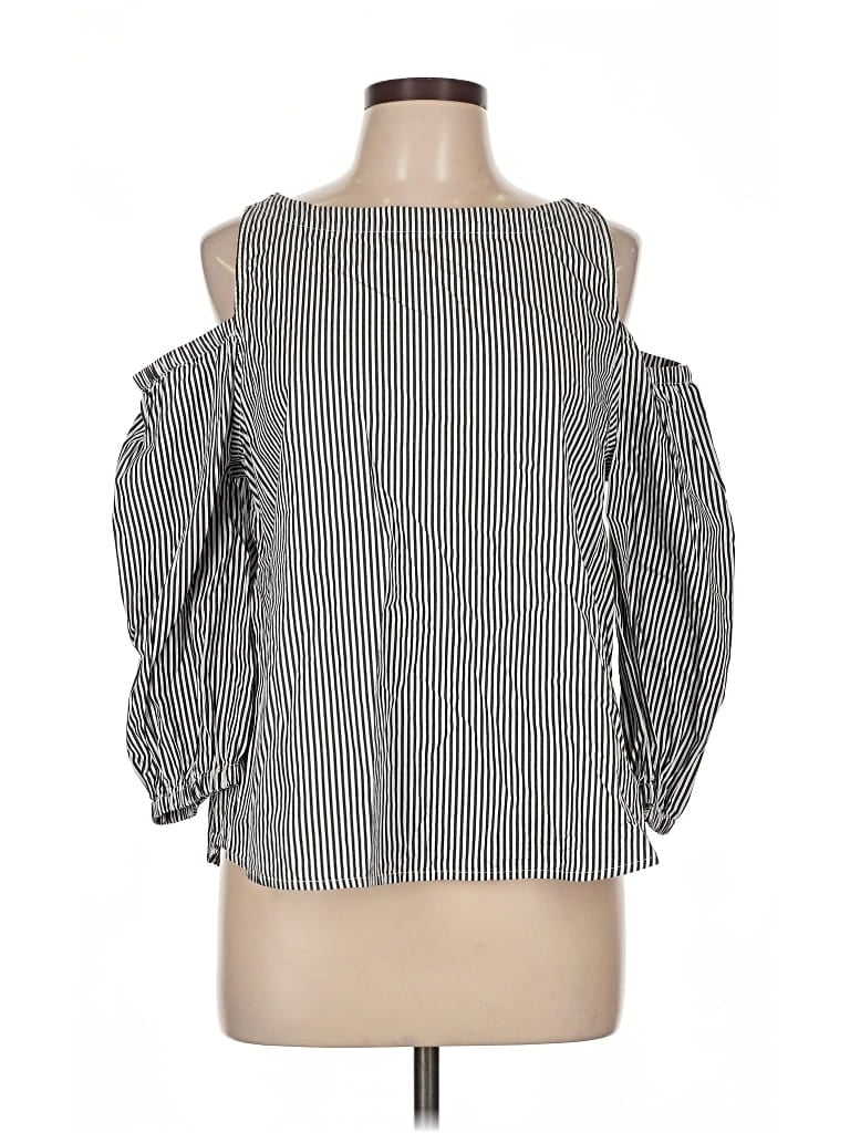 Pre-owned Gap Outlet 3/4 Sleeve Blouse In Gray