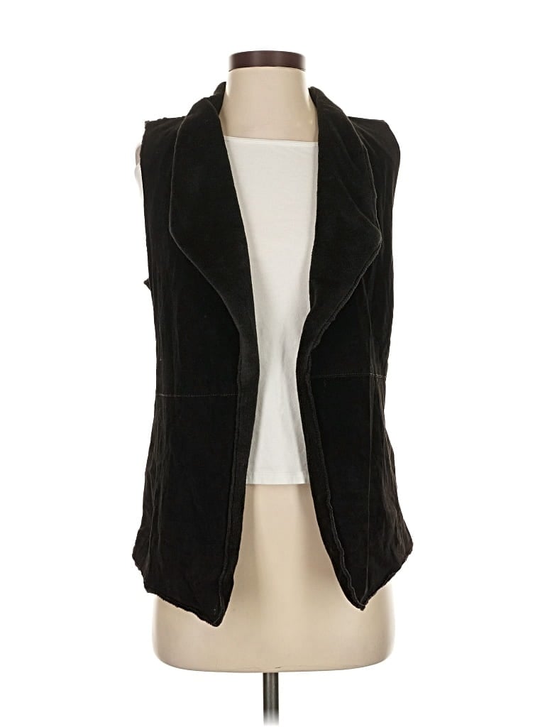 Pre-owned Ecru Vest In Black