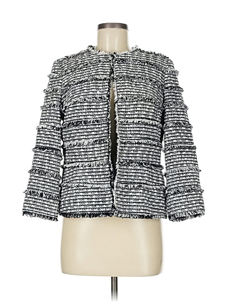 Pre-owned Doncaster Collection Cardigan Sweater In Gray