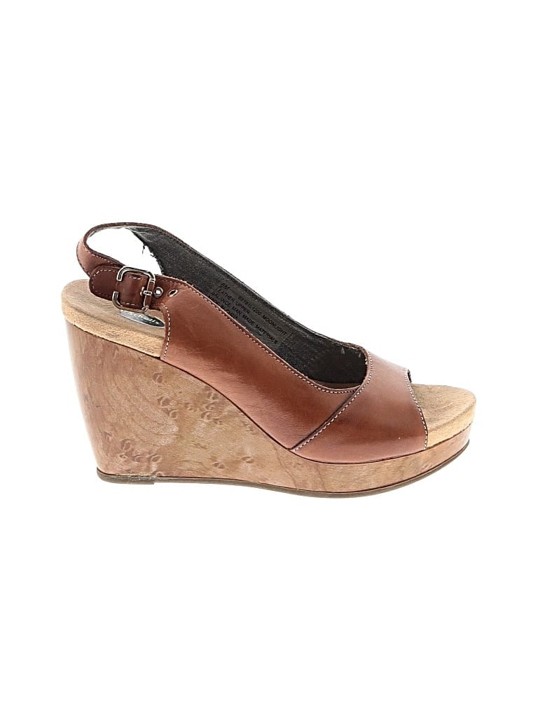 Pre-owned Dr. Scholl's Wedges In Brown
