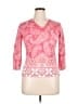 Talbots Paisley Pink Pullover Sweater Size 0X - photo 1
