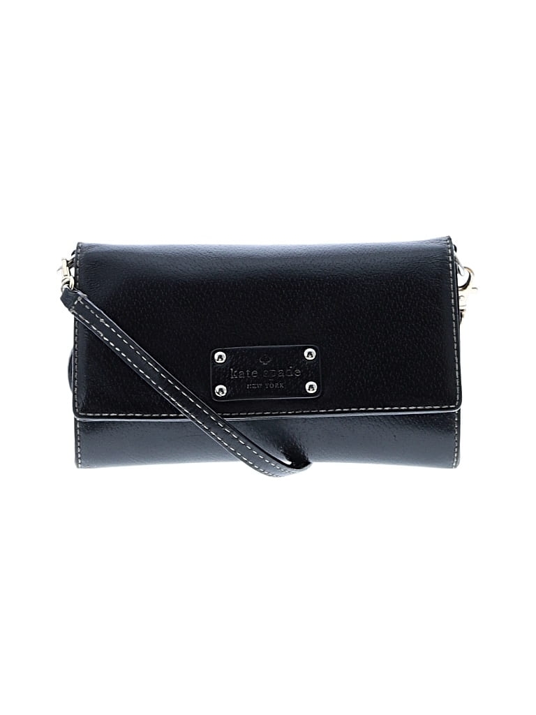 Pre-owned Kate Spade New York Leather Crossbody Bag In Black
