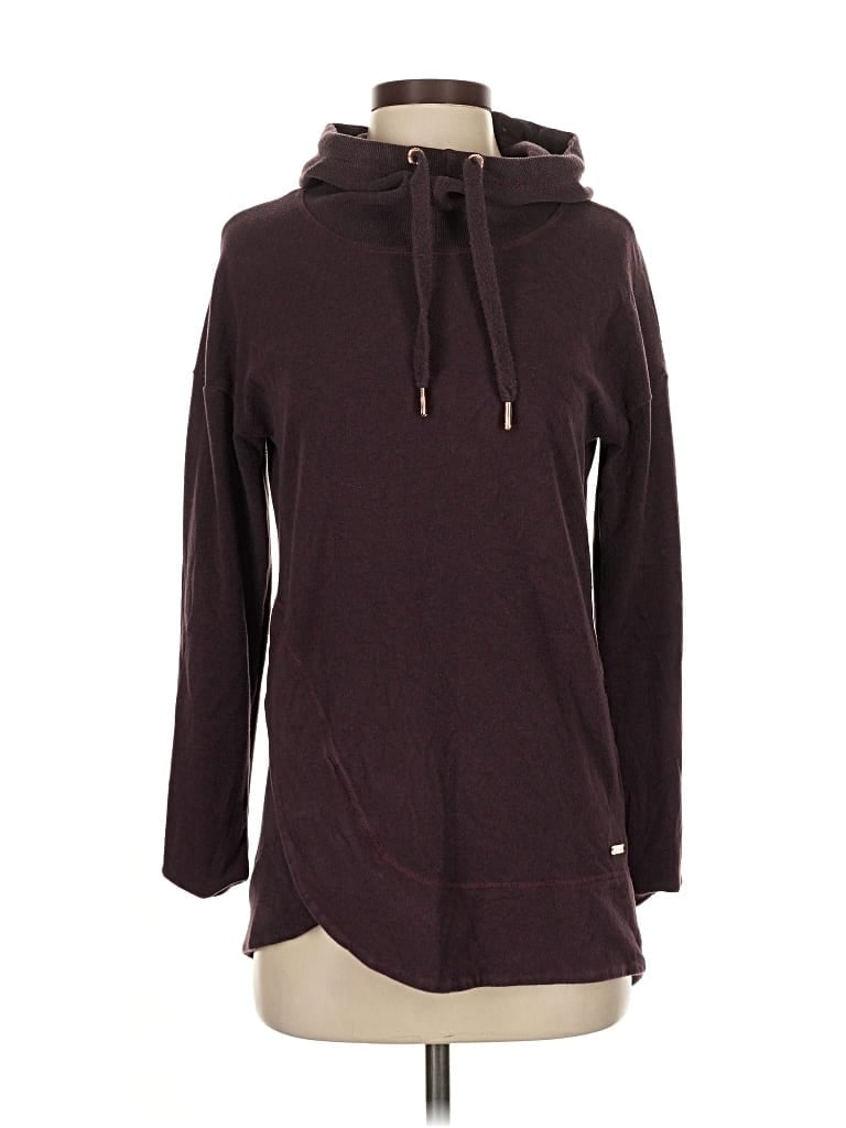 Pre-owned Sweaty Betty Pullover Hoodie In Burgundy
