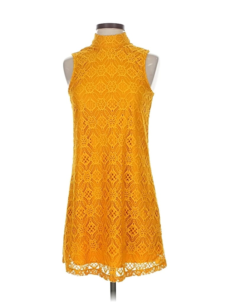 Pre-owned Society Girl Cocktail Dress In Yellow