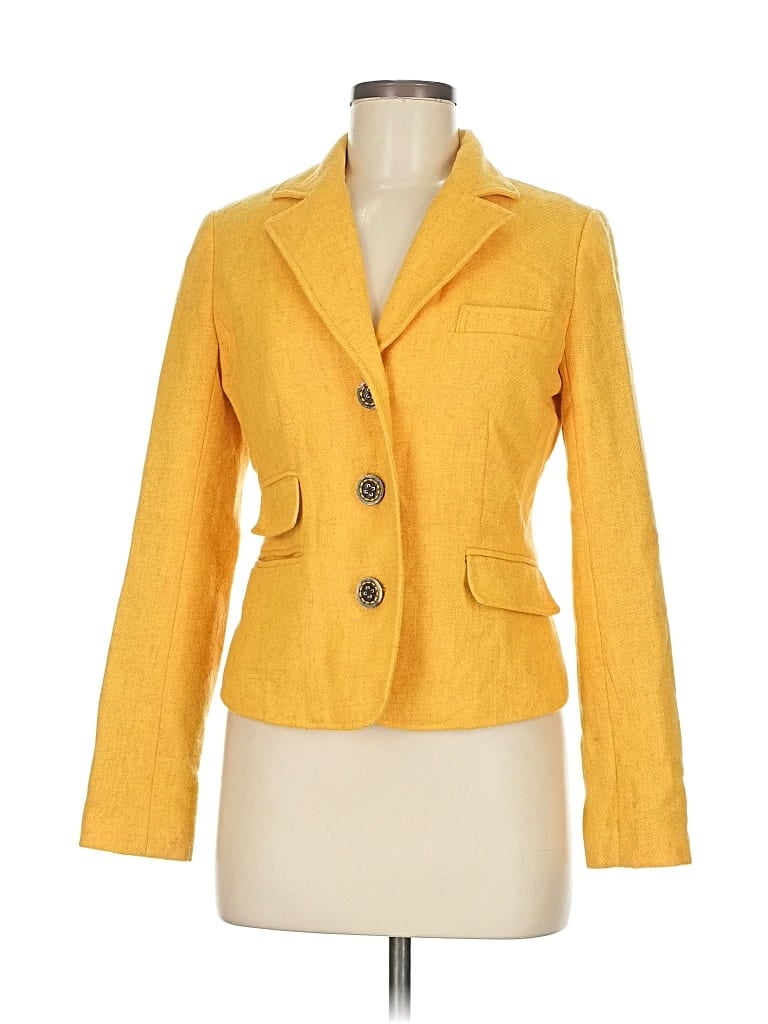 Pre-owned Paul & Joe Wool Blazer Jacket In Yellow