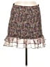 1.State 100% Polyester Paisley Purple Casual Skirt Size M - photo 1