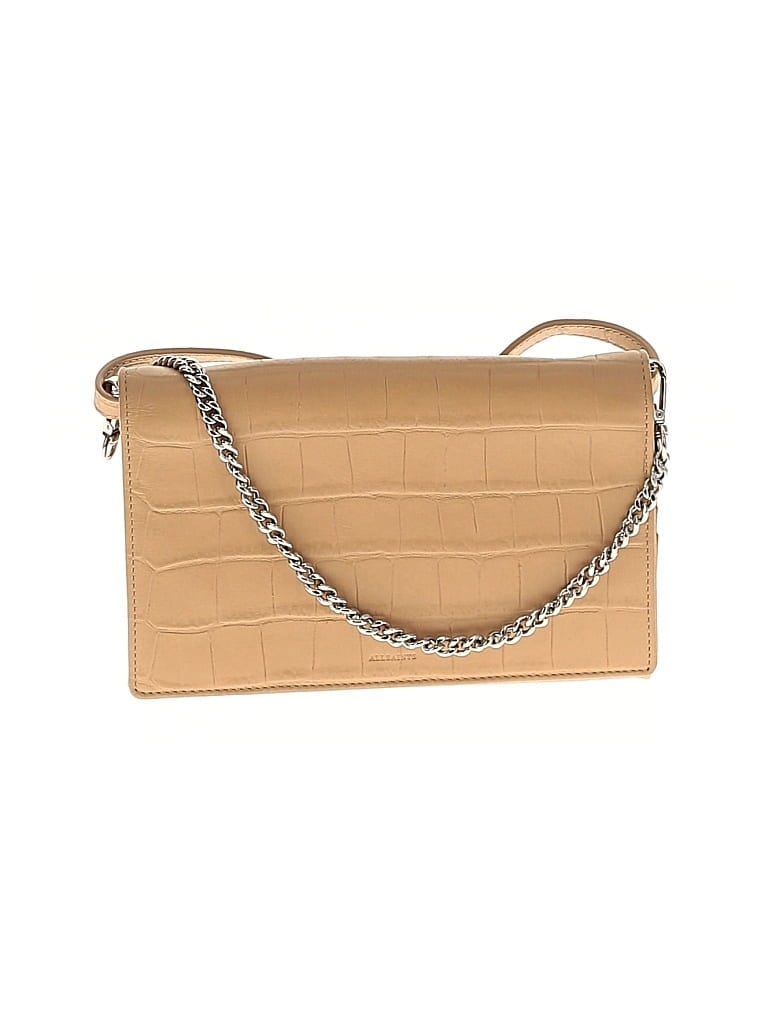 Pre-owned Allsaints Leather Satchel In Brown