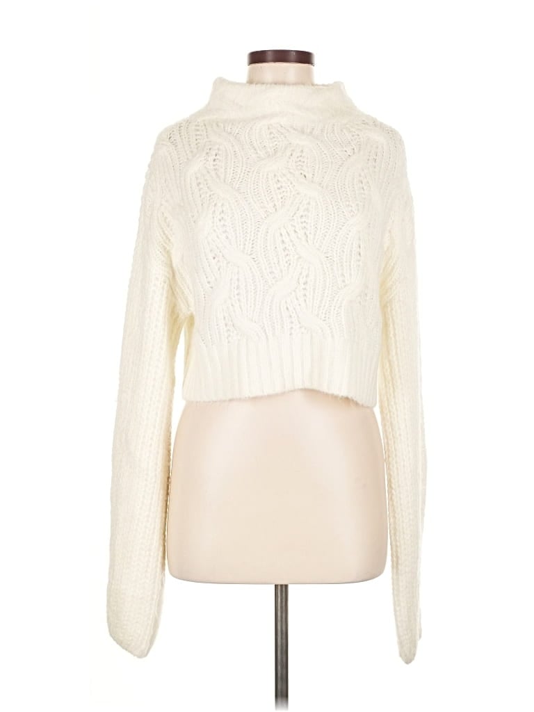 Pre-owned House Of Harlow 1960 Turtleneck Sweater In White