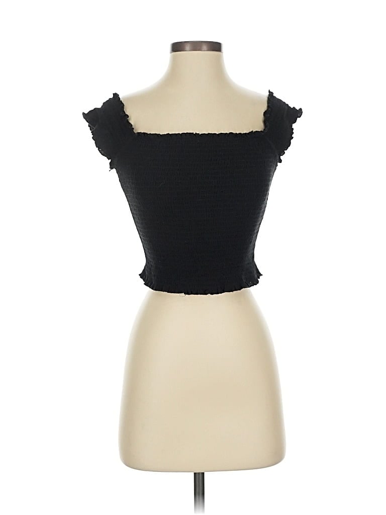 Pre-owned Dee Elly Sleeveless Top Black Sweetheart Neckline Tops