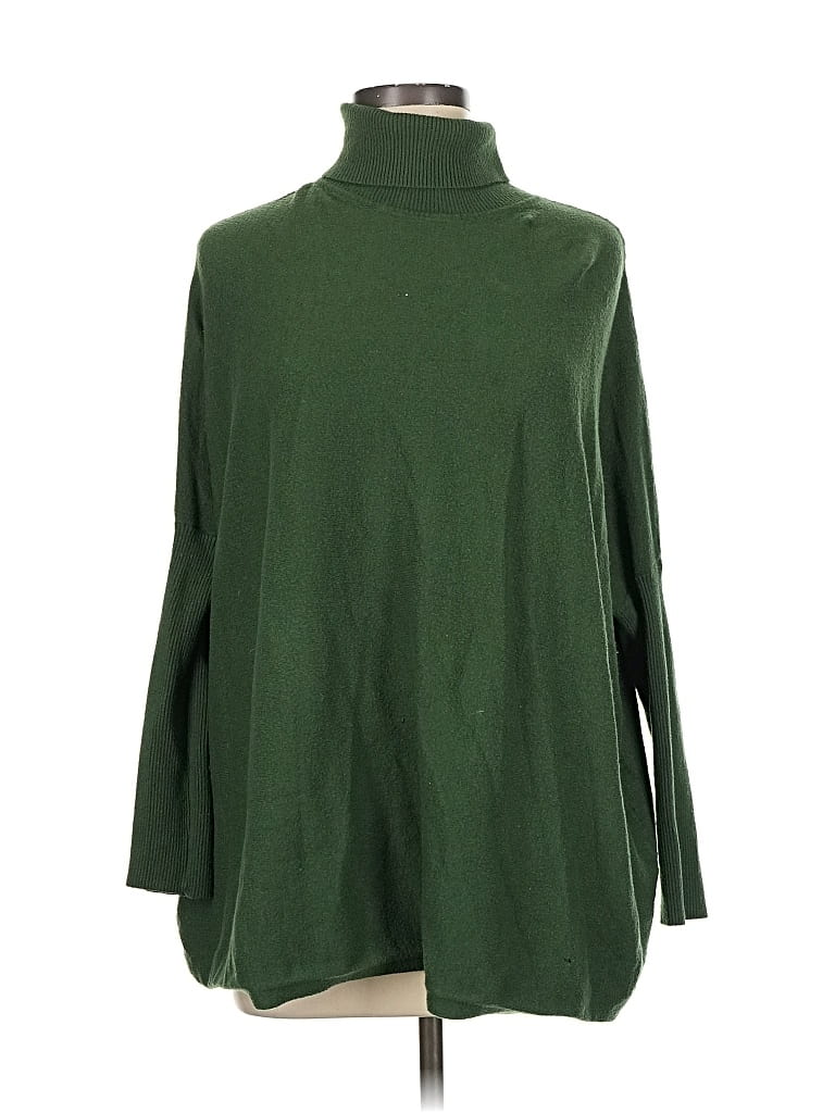 Pre-owned Joseph A Turtleneck Sweater In Green