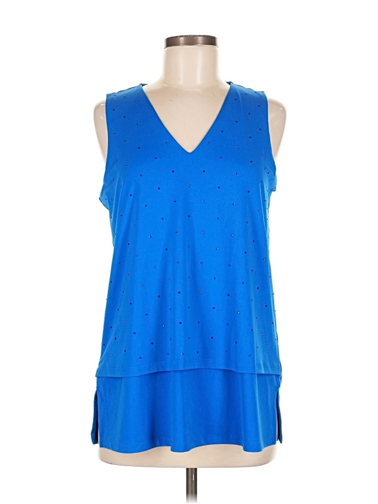 Pre-owned Michael Michael Kors Sleeveless Blouse In Blue