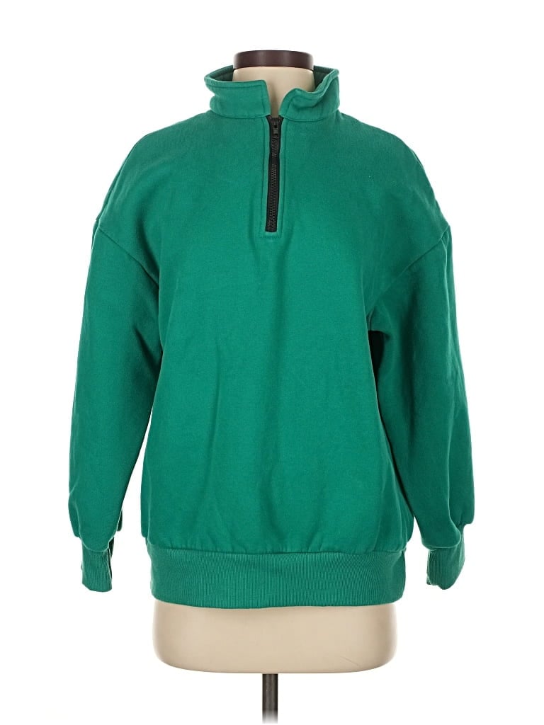 Pre-owned Trendy Queen Fleece Jacket In Green