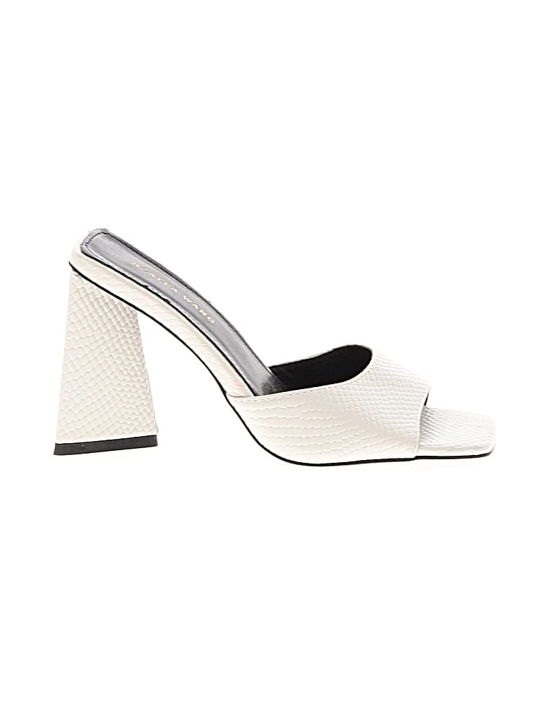 Pre-owned Azalea Wang Mule/clog In White