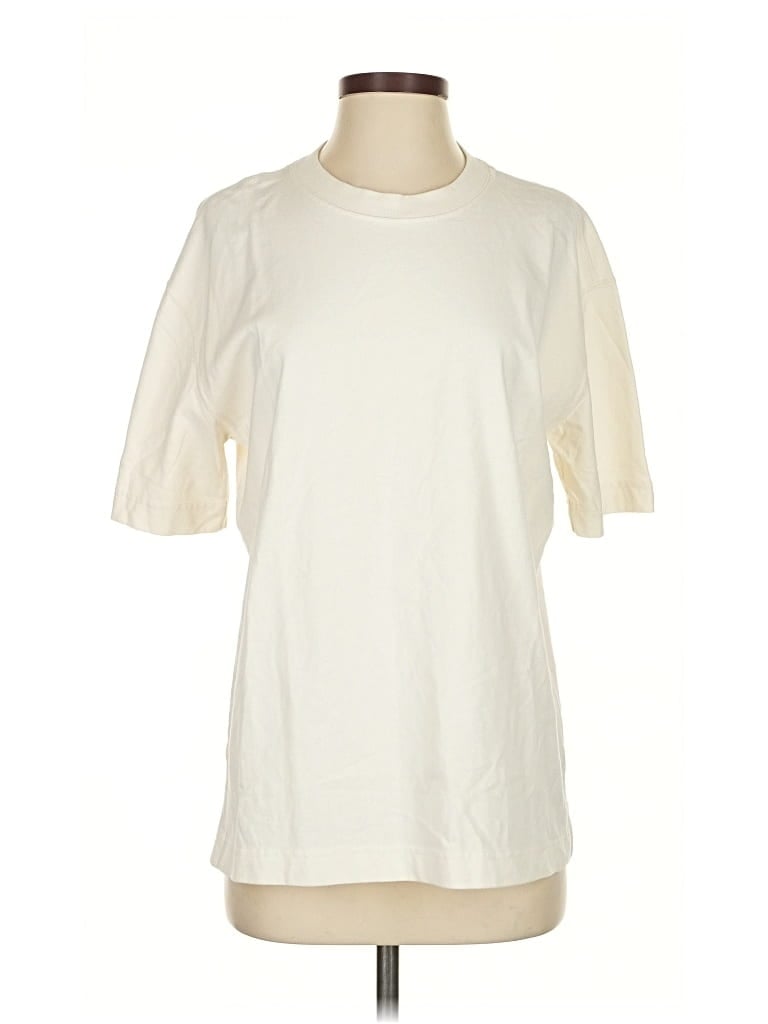 Pre-owned Hollister 3/4 Sleeve T-shirt In White