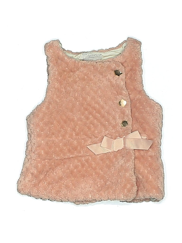Pre-owned Tahari Babies' Vest In Pink