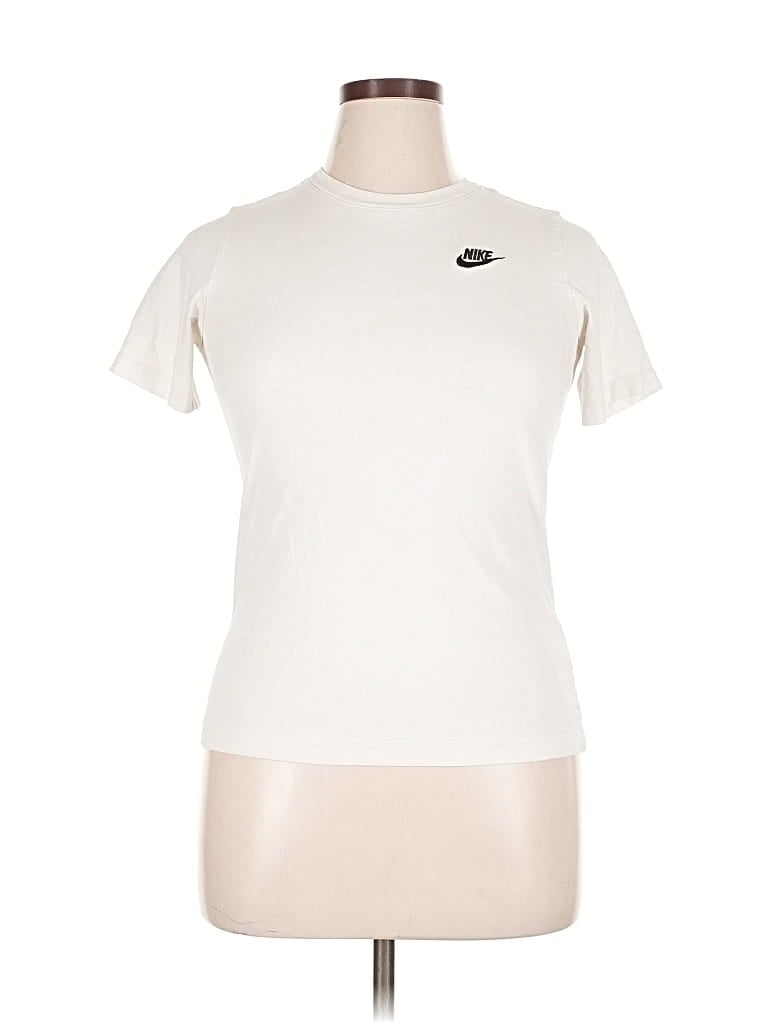 Pre-owned Nike Short Sleeve T-shirt In White