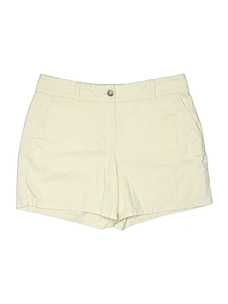 Pre-owned Ann Taylor Loft Outlet Khaki Shorts In White