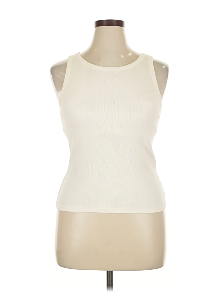 Pre-owned Uniqlo Sleeveless T-shirt In White