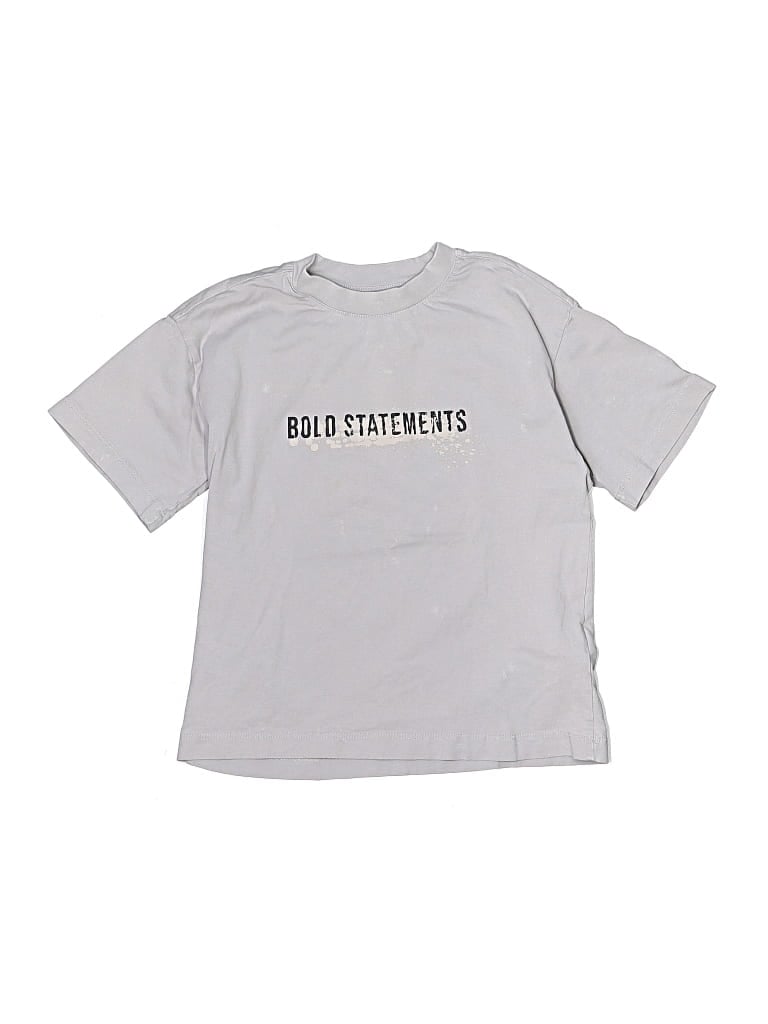 Pre-owned Zara Kids' Short Sleeve T-shirt In Silver
