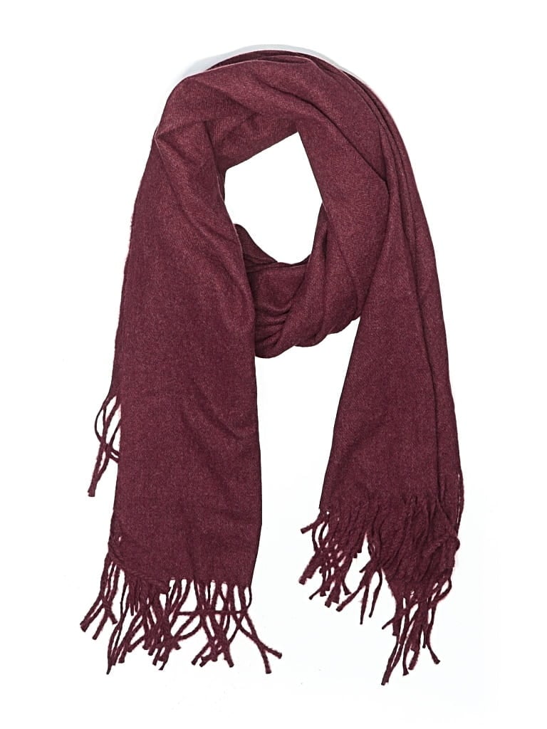 Pre-owned Liz Claiborne Scarf In Burgundy