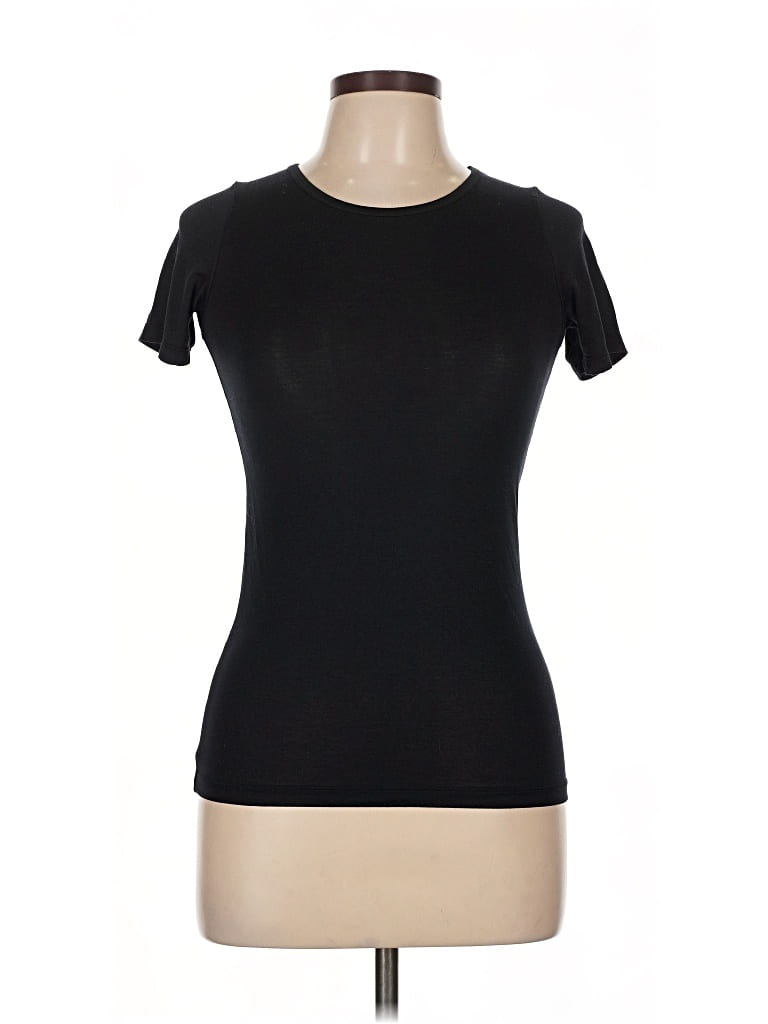 Pre-owned Uniqlo Short Sleeve T-shirt In Black