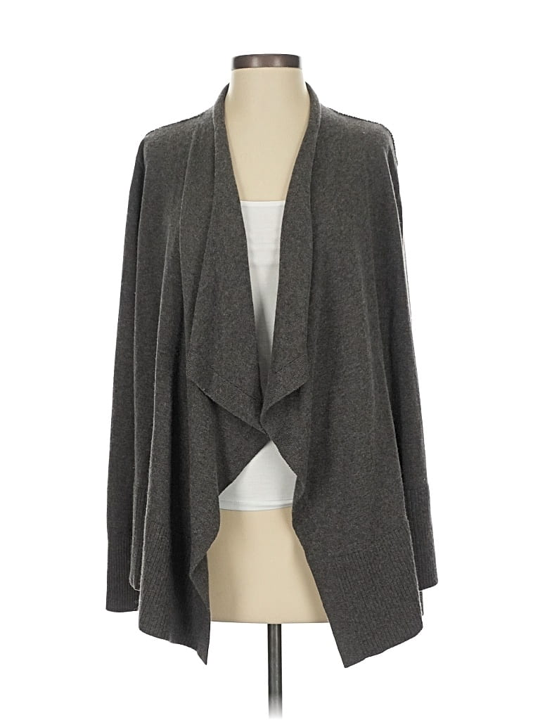 Pre-owned Ann Taylor Loft Cardigan Sweater In Gray