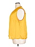 Kasper 100% Polyester Yellow Sleeveless Blouse Size 2X - photo 5
