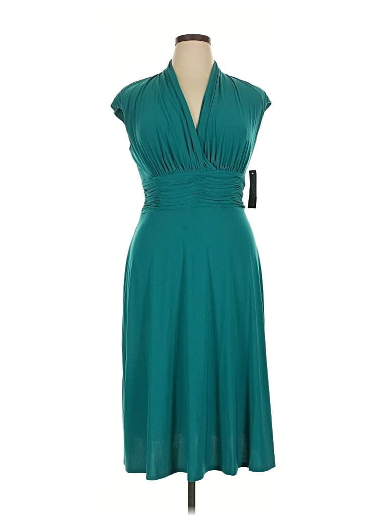 Pre-owned Black Label By Evan Picone Cocktail Dress In Blue