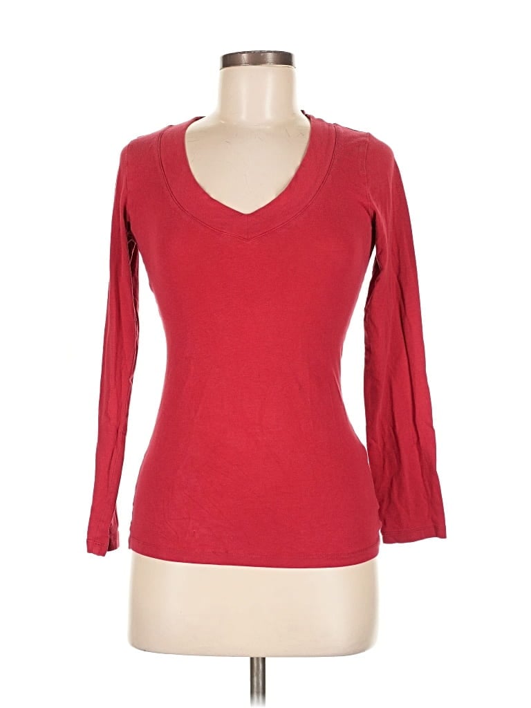 Pre-owned Twenty One 3/4 Sleeve T-shirt In Red