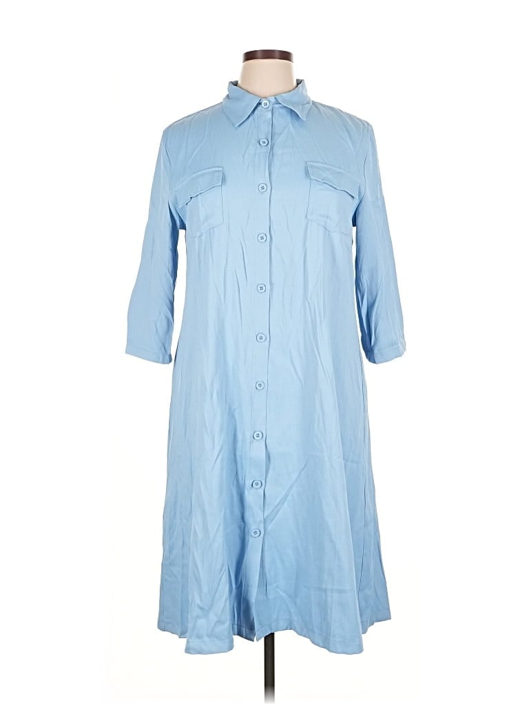 Pre-owned Shein Casual Dress In Blue