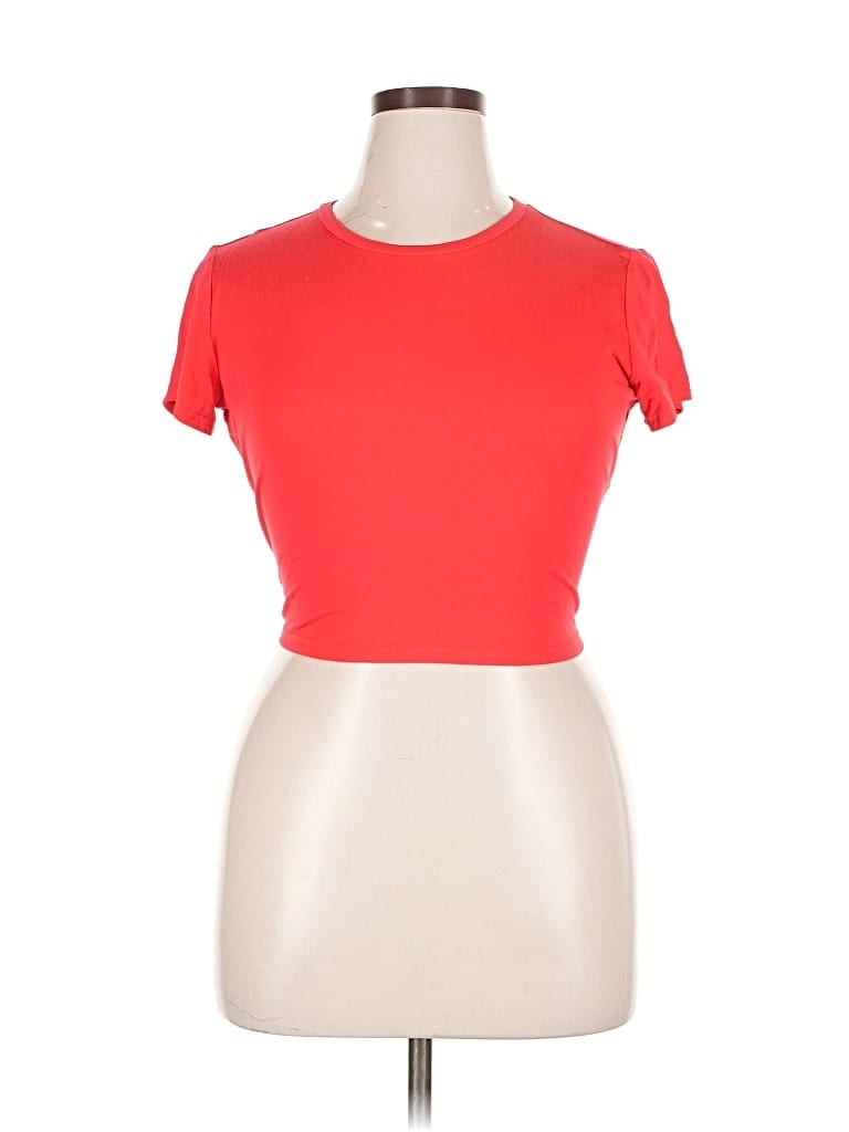 Pre-owned Unbranded Short Sleeve T-shirt In Red