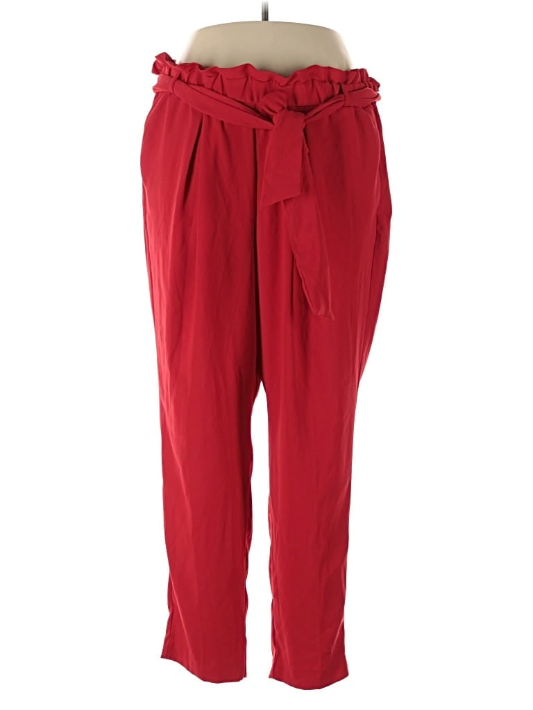 Pre-owned Lane Bryant Casual Pants In Red