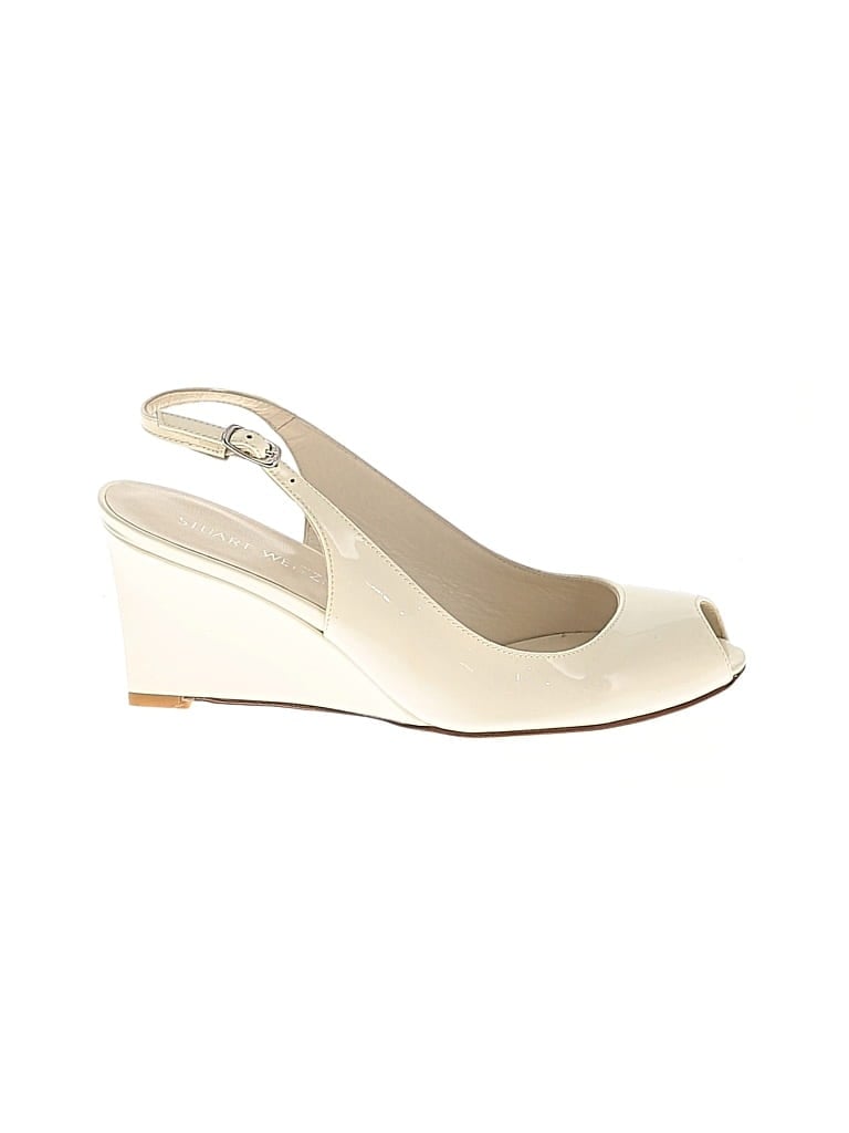 Pre-owned Stuart Weitzman Wedges In White