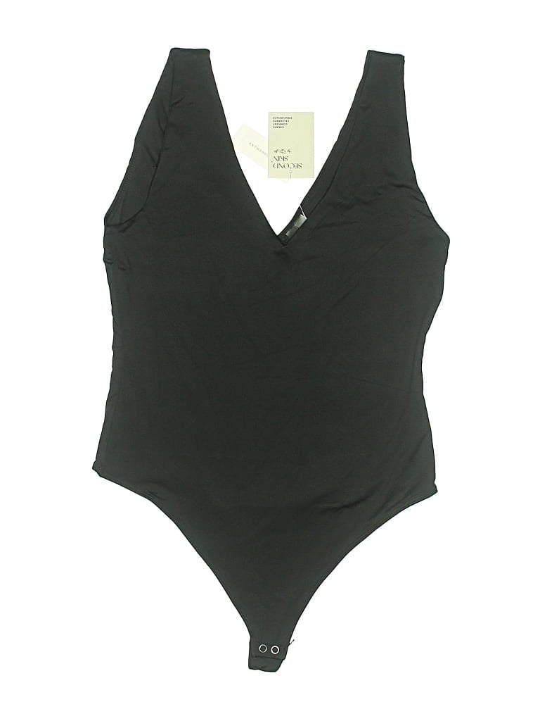 Pre-owned Second Skin Bodysuit In Black