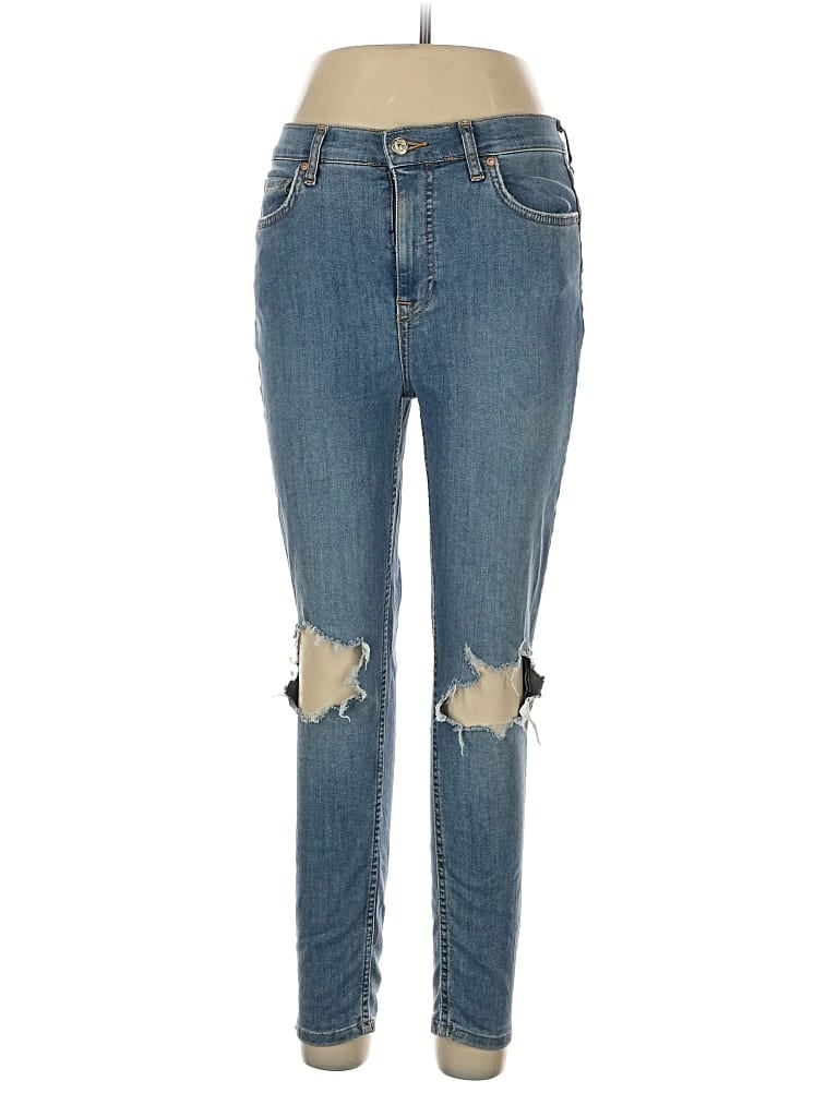 Pre-owned Free People Jeans In Blue