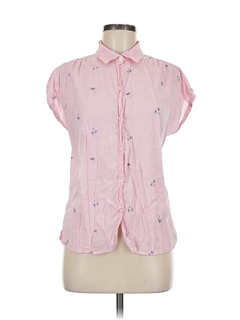 Pre-owned Old Navy Short Sleeve Blouse In Pink