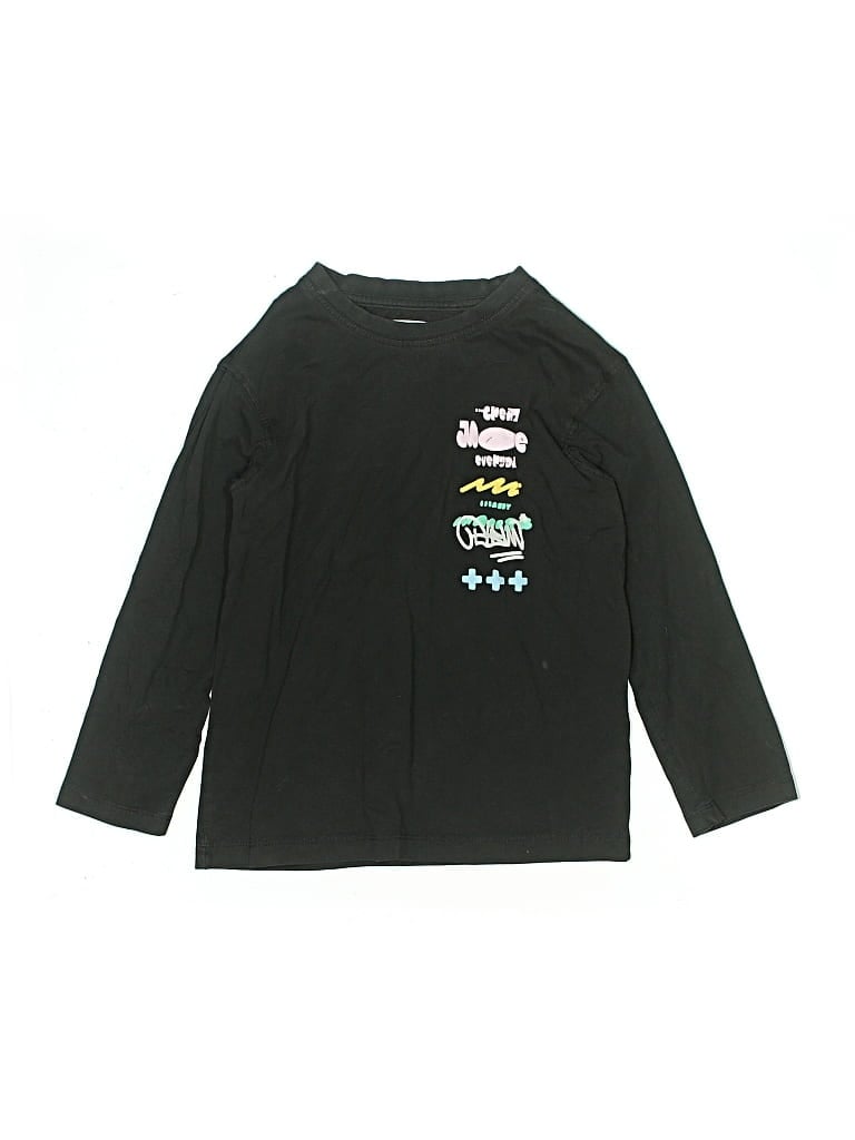 Pre-owned Zara Kids' Long Sleeve T-shirt In Black