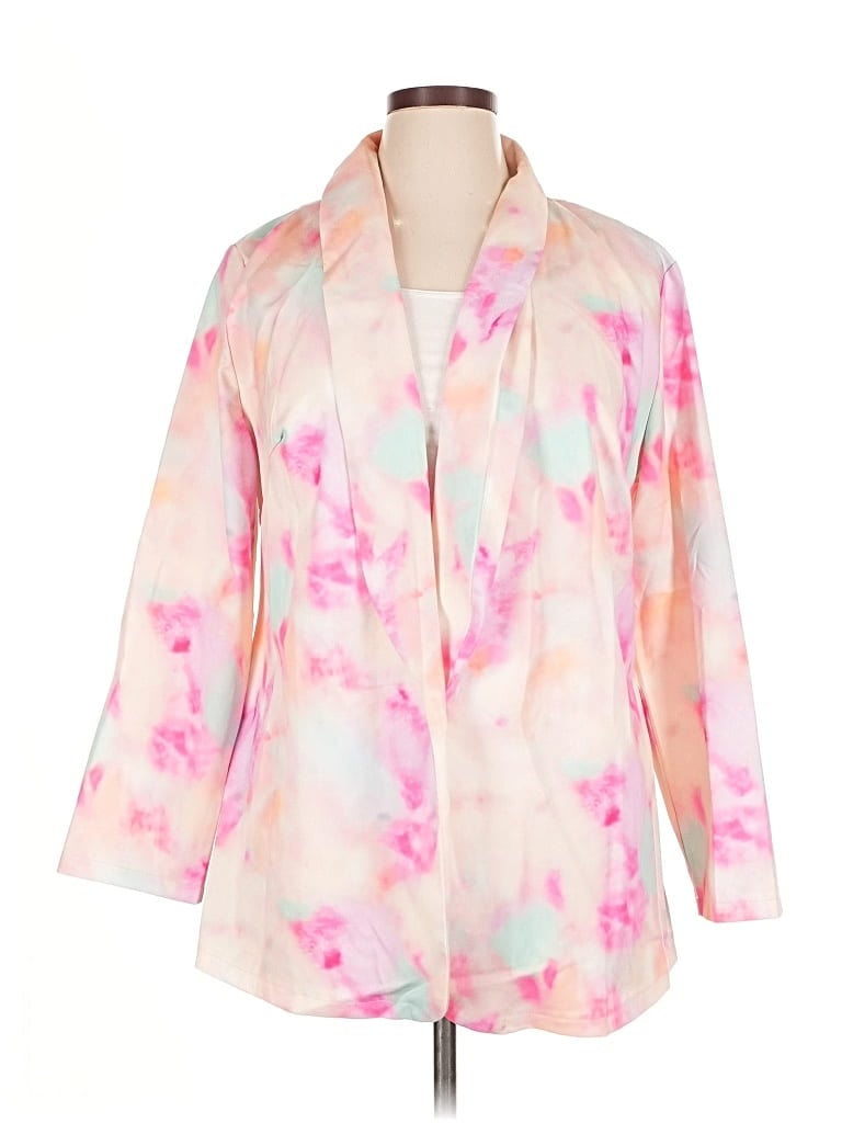 Pre-owned Shein Curve Kimono In Pink