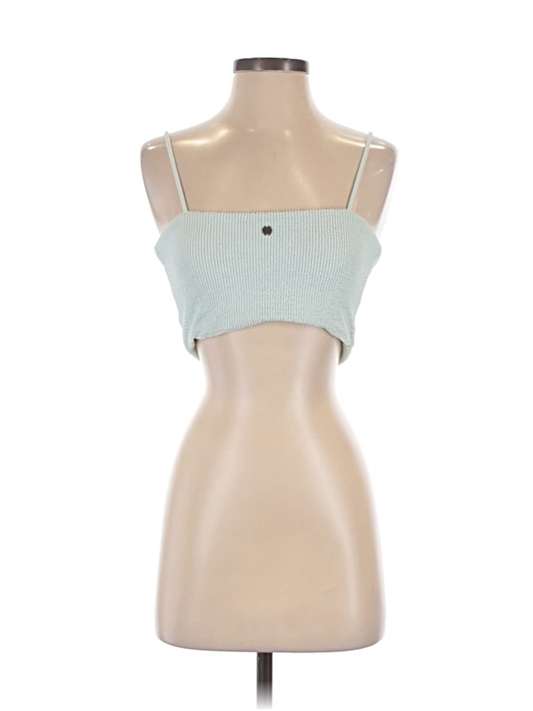 Pre-owned Billabong Tank Top Green Strapless Neckline Tops