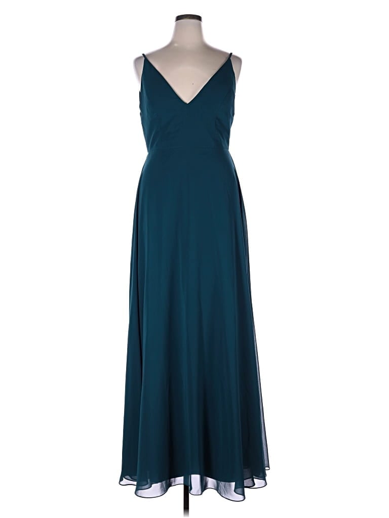 Pre-owned Jenny Yoo Collection Cocktail Dress In Blue