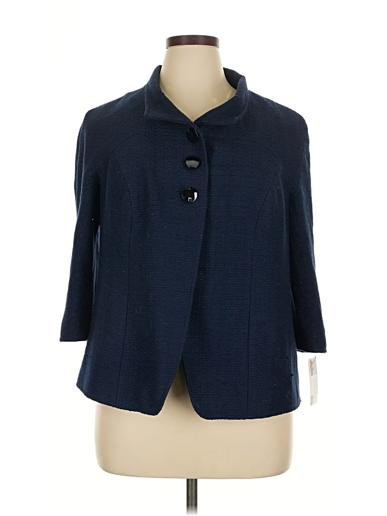 Coldwater Creek Blazer Jacket In Blue