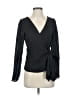 VICI 100% Polyester Black Long Sleeve Blouse Size S - photo 1