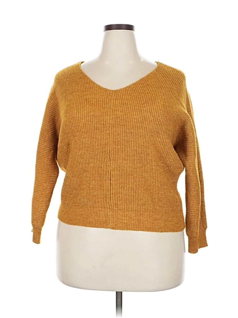 Pre-owned Assorted Brands Pullover Sweater In Yellow