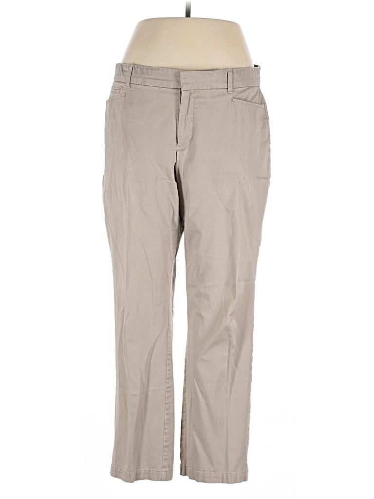Pre-owned Gloria Vanderbilt Khaki Pant In Brown