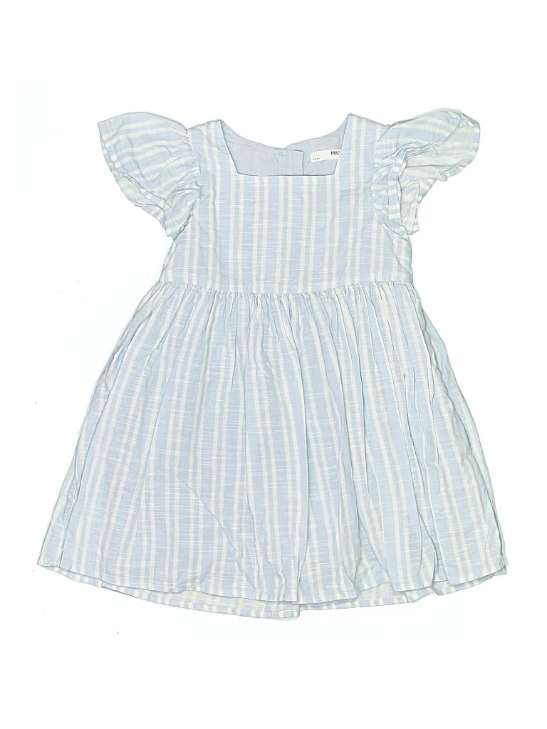 Pre-owned M&s Kids' Dress In Blue